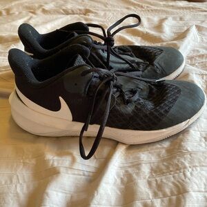 Nike HyperSpeed Volleyball Court Shoes- Black and White
